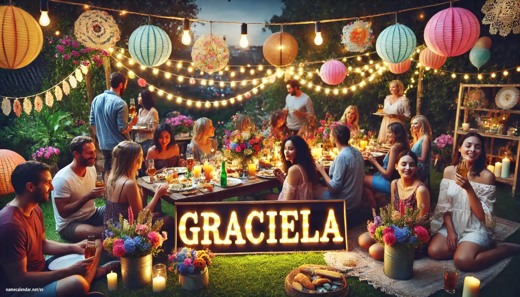 Celebración del onomástico y del nombre - Graciela