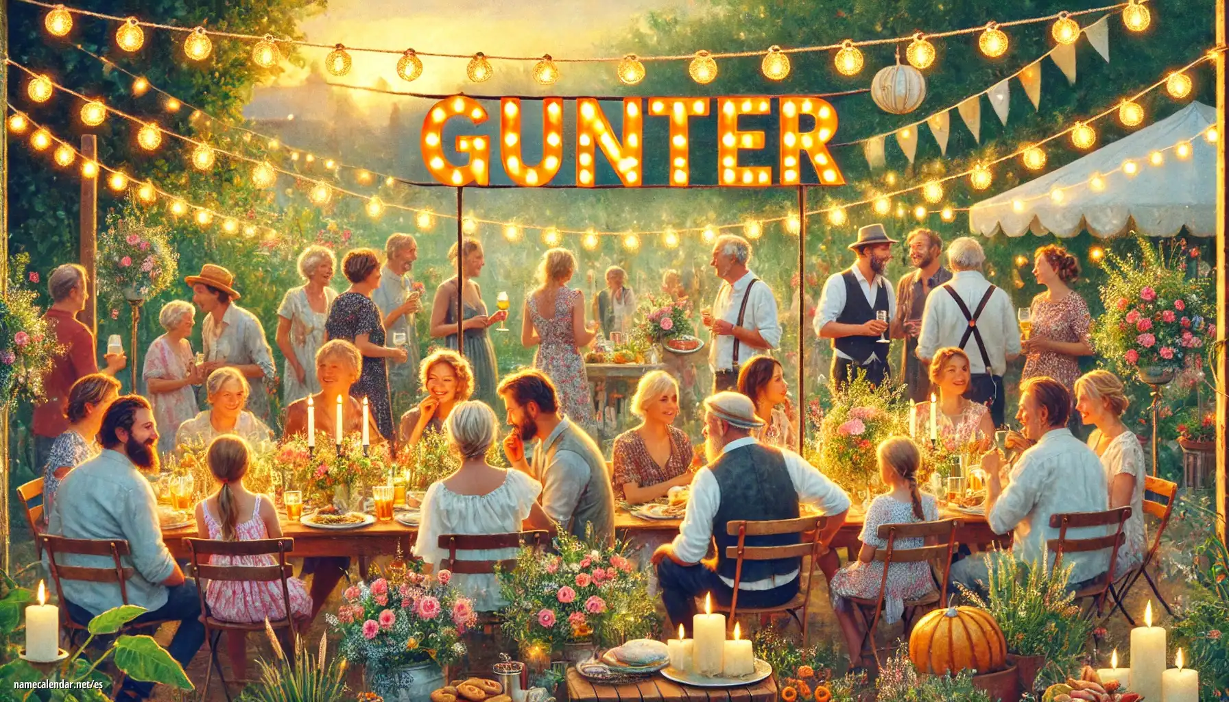 Celebración del onomástico y del nombre - Gunter