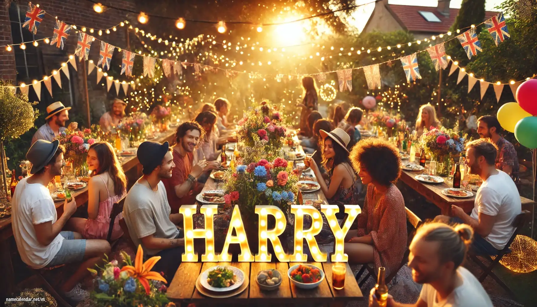 Celebración del onomástico y del nombre - Harry