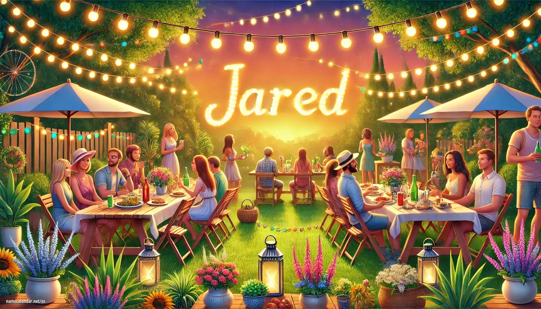 Celebración del onomástico y del nombre - Jared