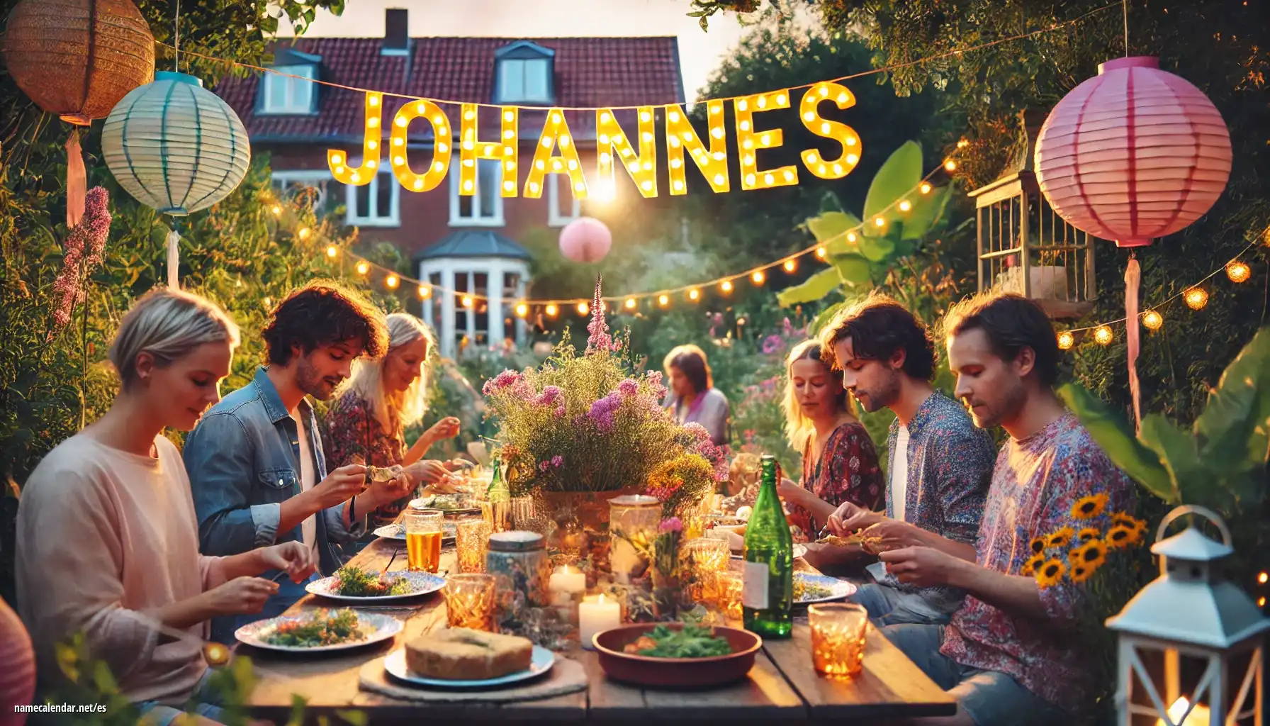 Celebración del onomástico y del nombre - Johannes