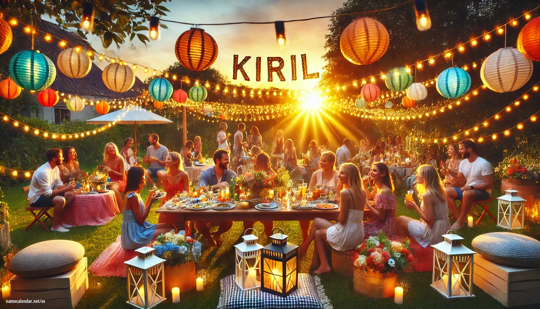 Celebración del onomástico y del nombre - Kiril