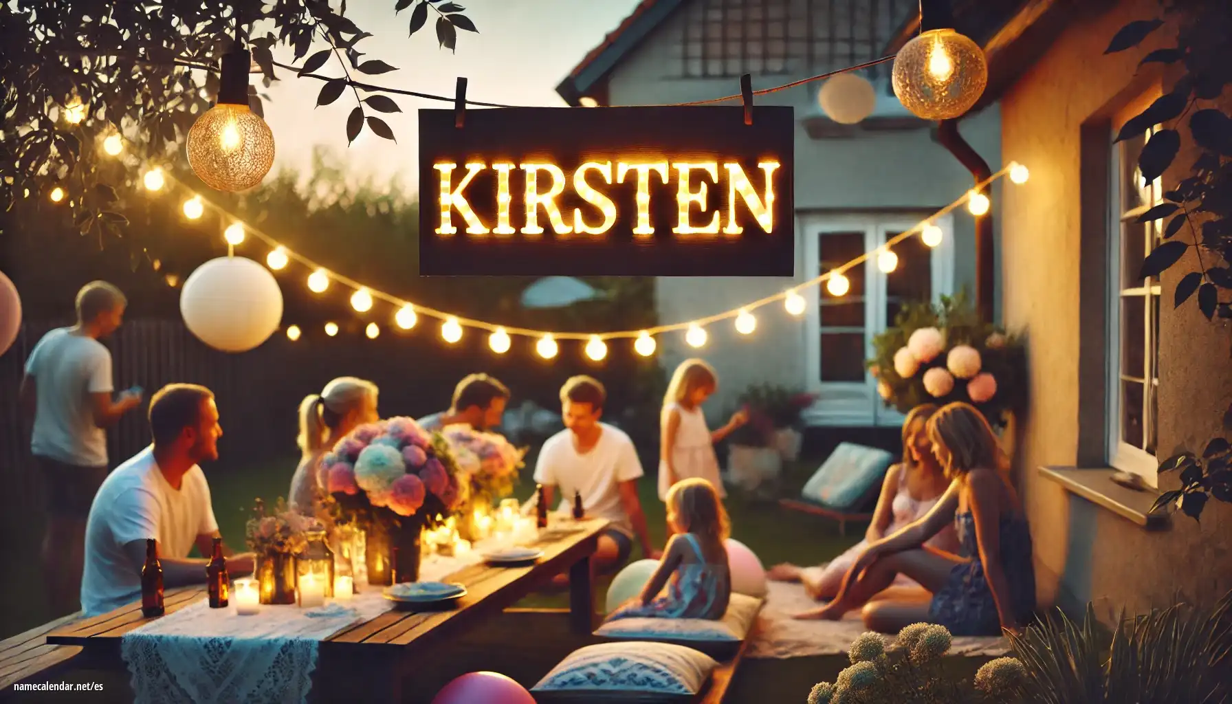 Celebración del onomástico y del nombre - Kirsten