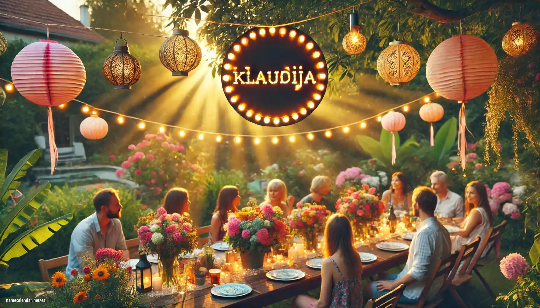 Celebración del onomástico y del nombre - Klaudija