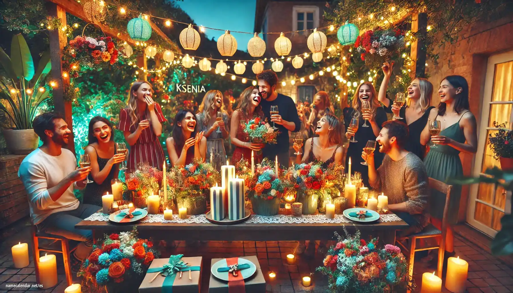 Celebración del onomástico y del nombre - Ksenia