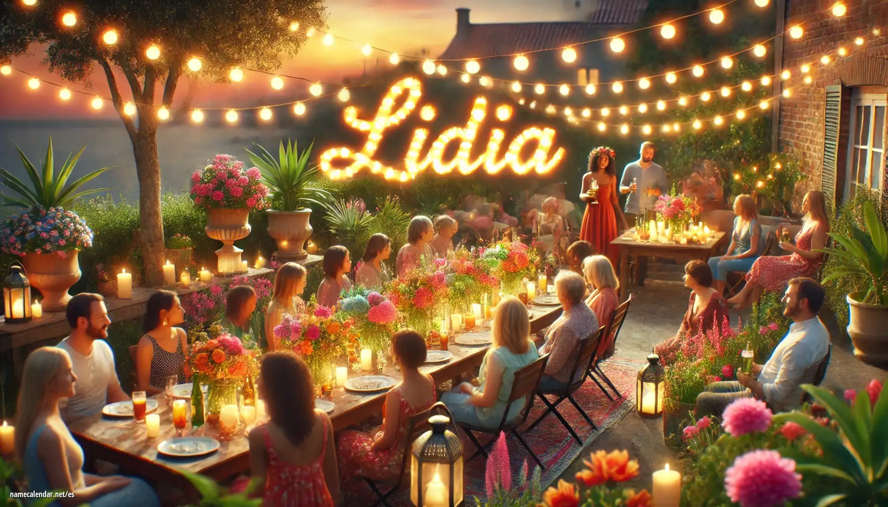 Celebración del onomástico y del nombre - Lídia