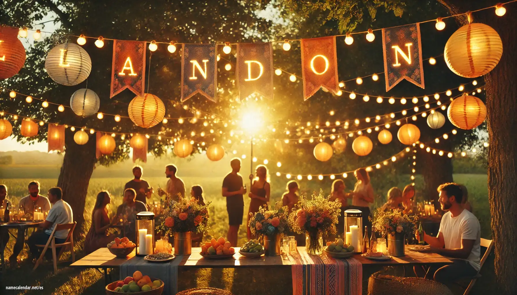 Celebración del onomástico y del nombre - Landon