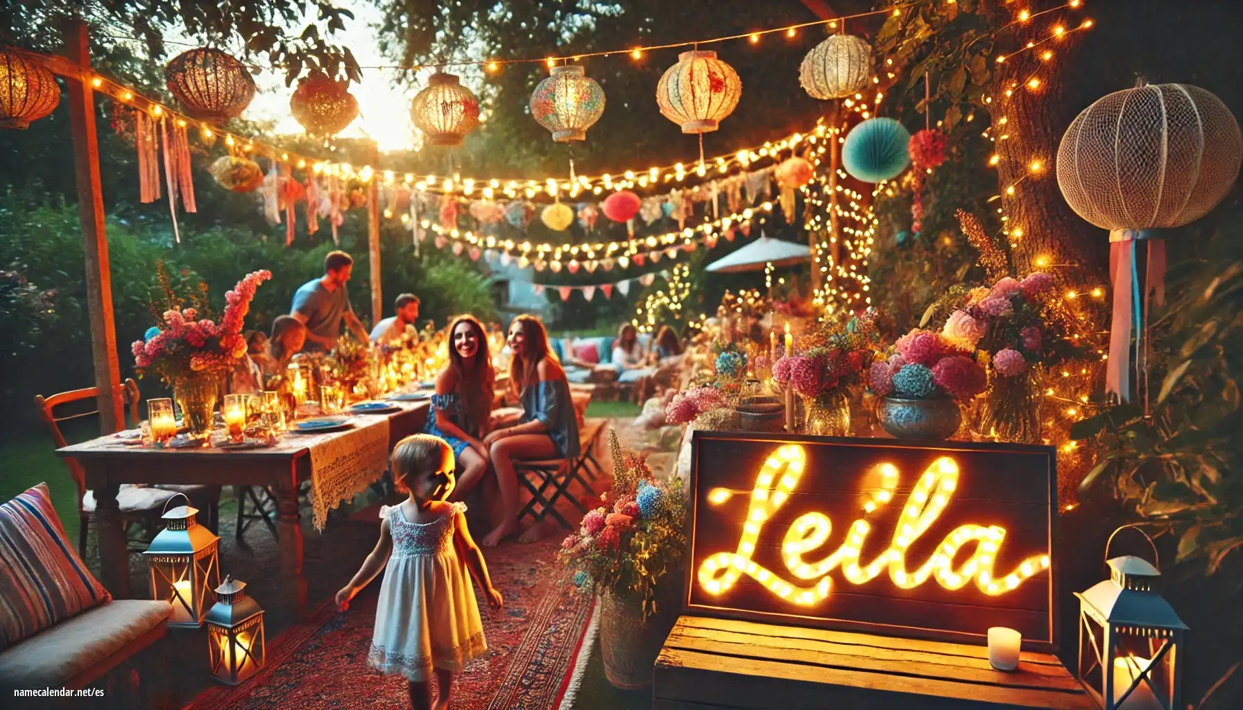 Celebración del onomástico y del nombre - Leila