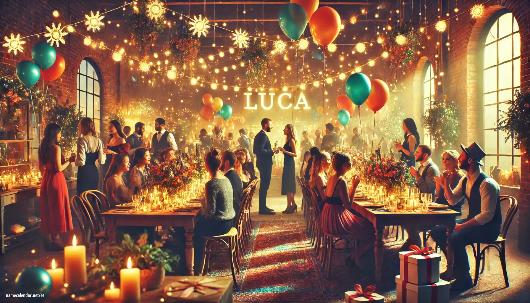 Celebración del onomástico y del nombre - Luca