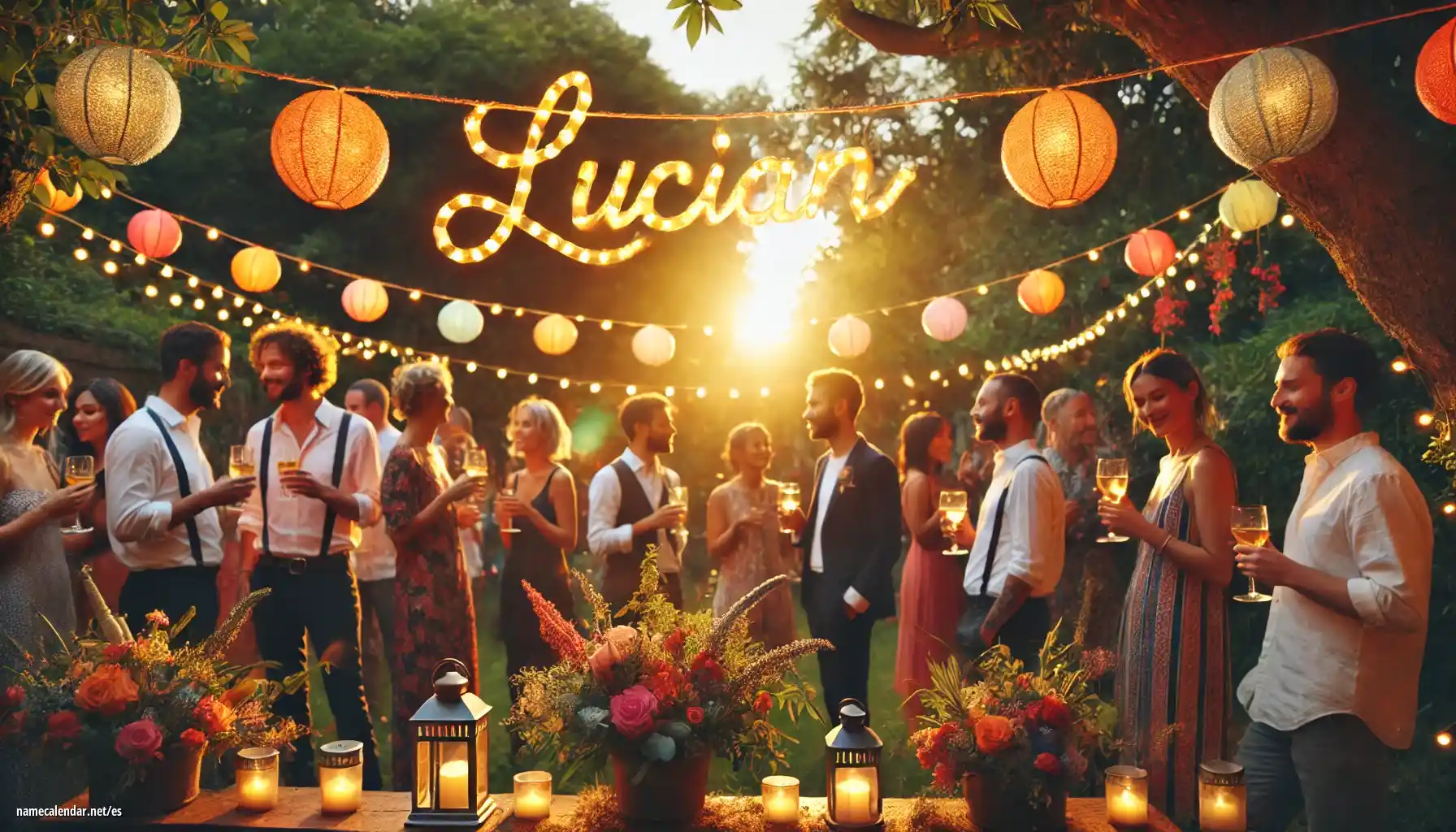 Celebración del onomástico y del nombre - Lucian
