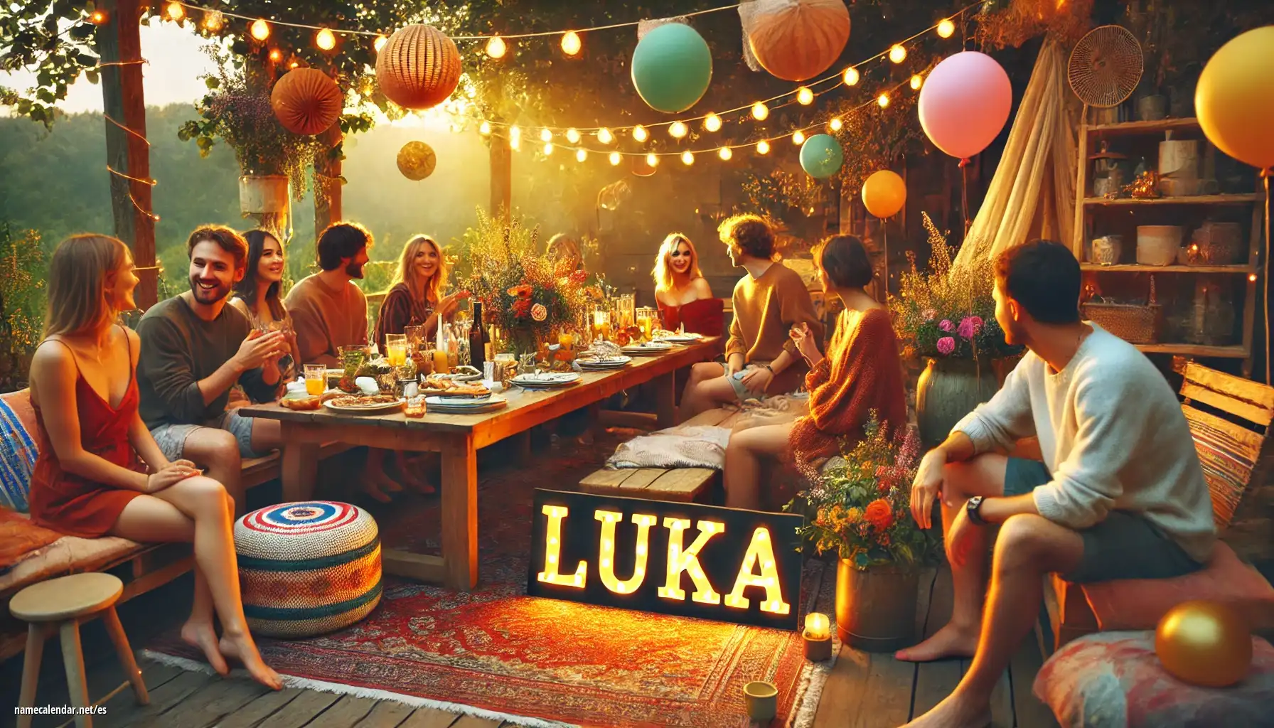 Celebración del onomástico y del nombre - Luka