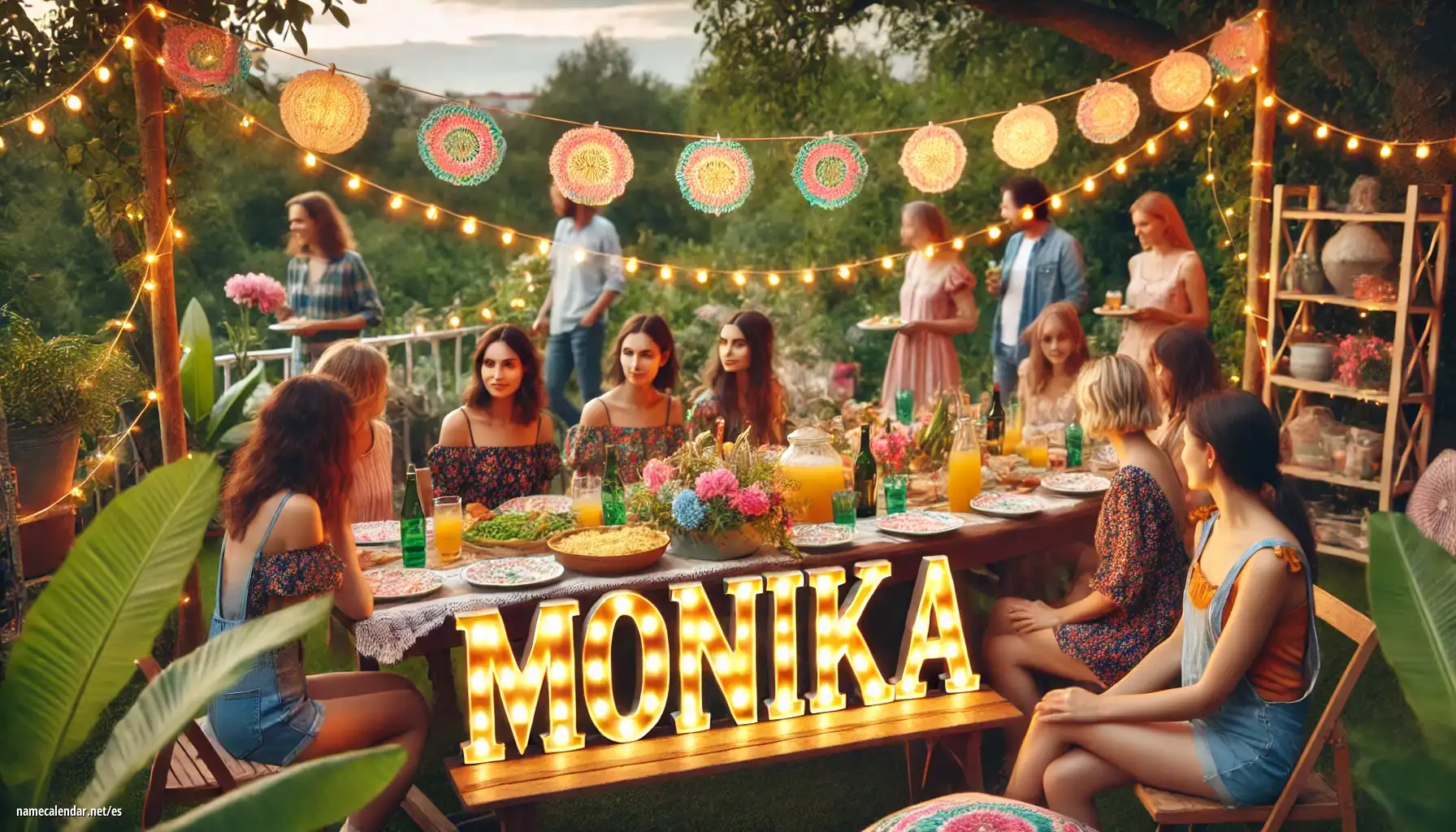 Celebración del onomástico y del nombre - Mónika