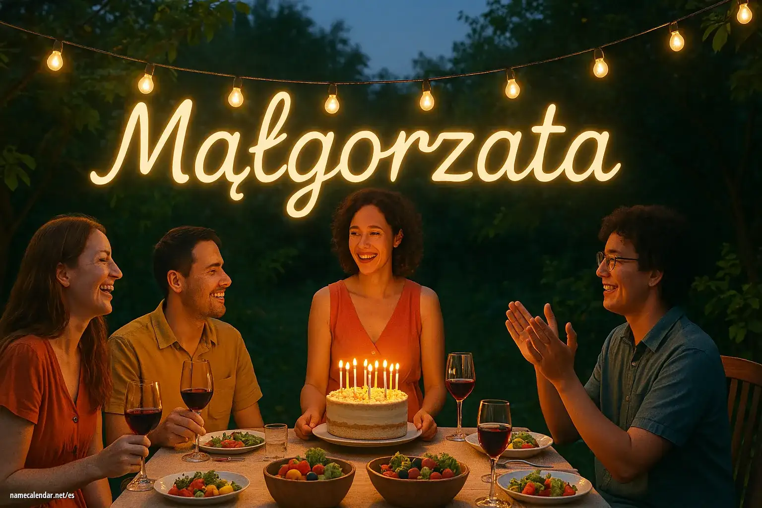 Celebración del onomástico y del nombre - Małgorzata