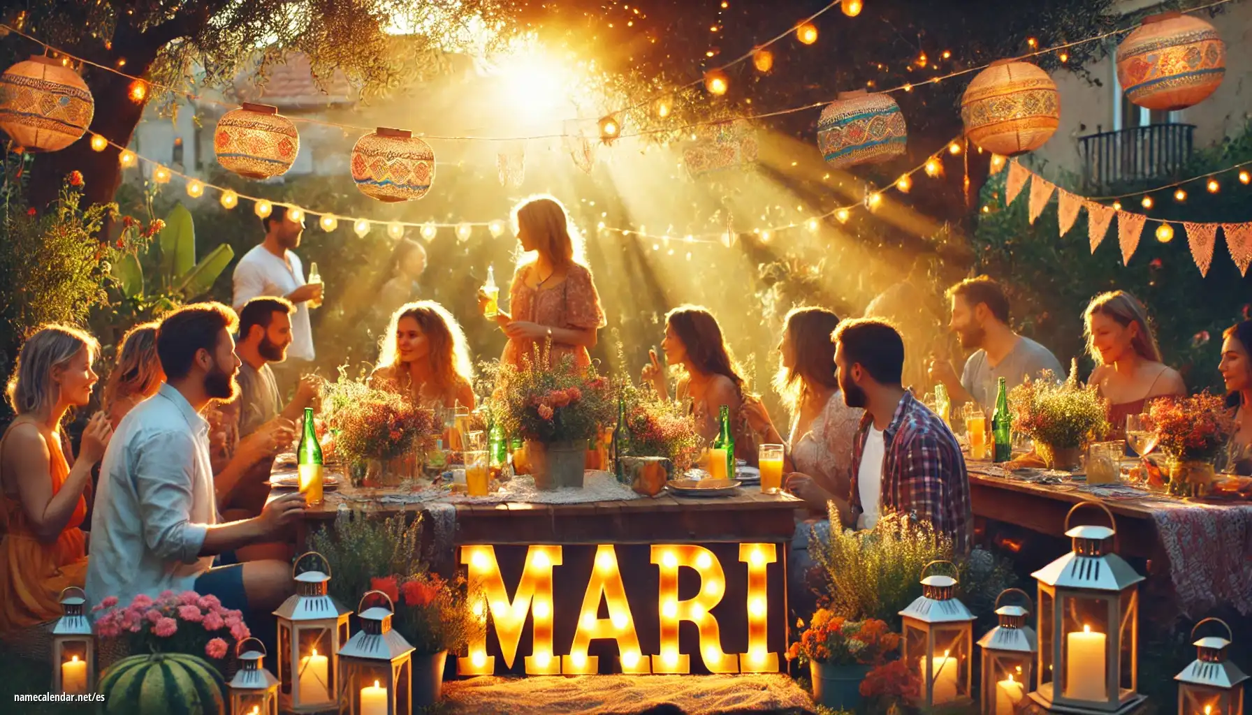 Celebración del onomástico y del nombre - Mari