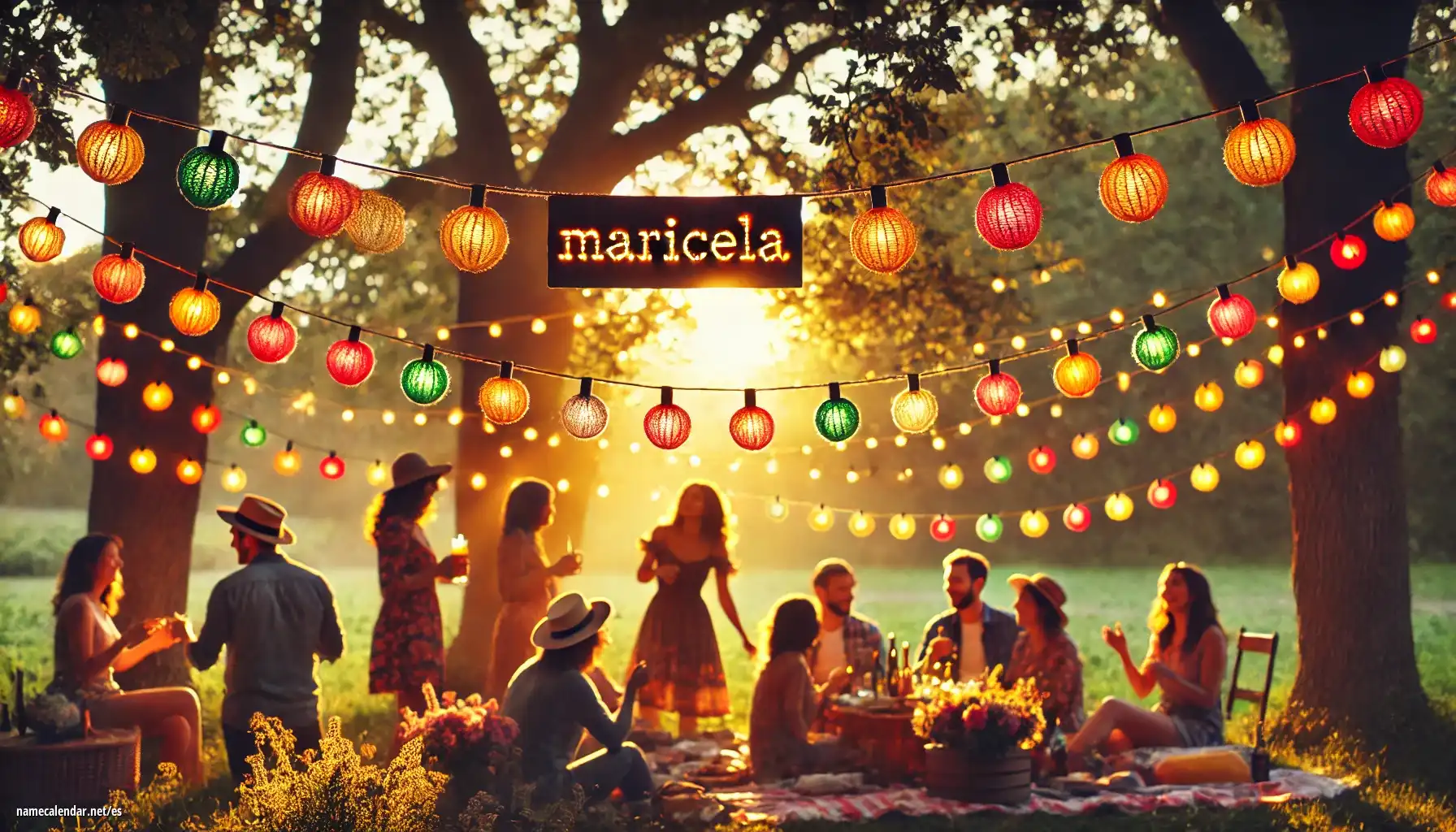 Celebración del onomástico y del nombre - Maricela