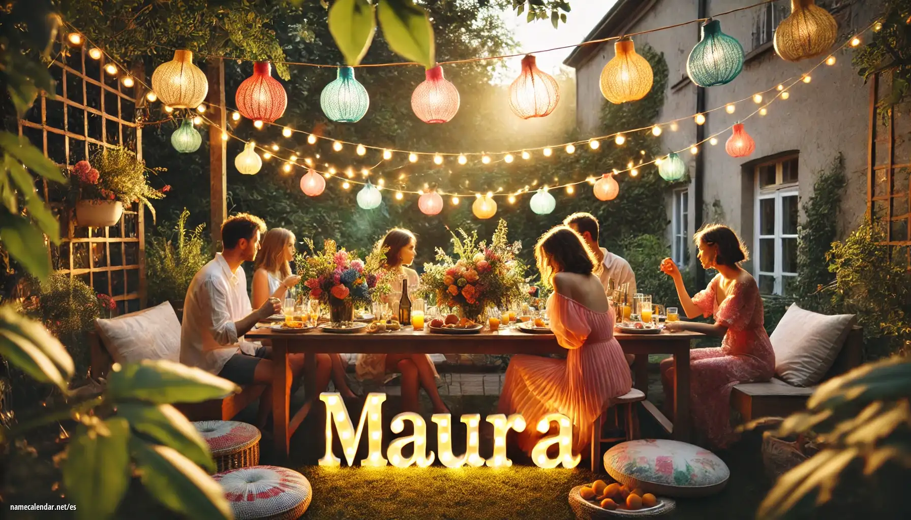 Celebración del onomástico y del nombre - Maura