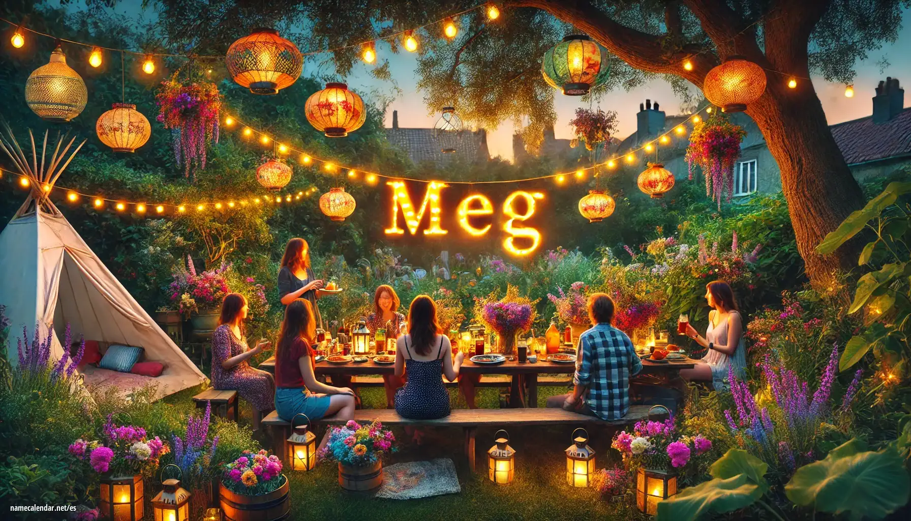 Celebración del onomástico y del nombre - Meg