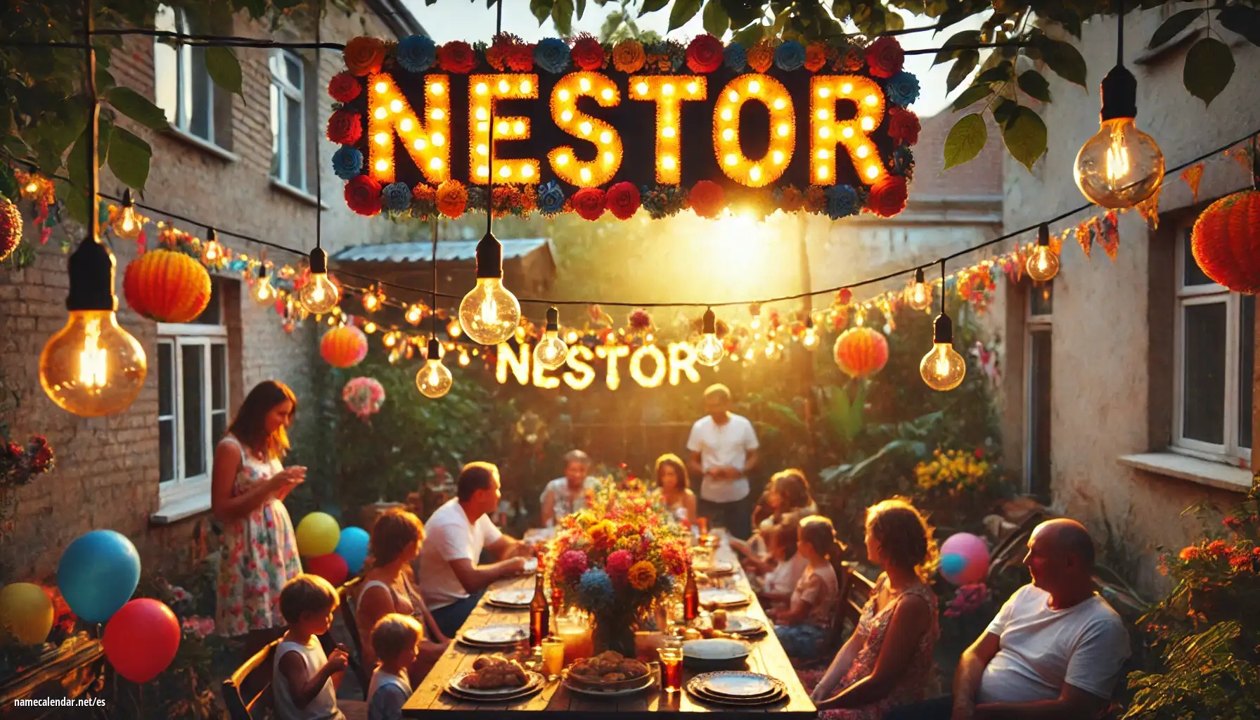 Celebración del onomástico y del nombre - Néstor