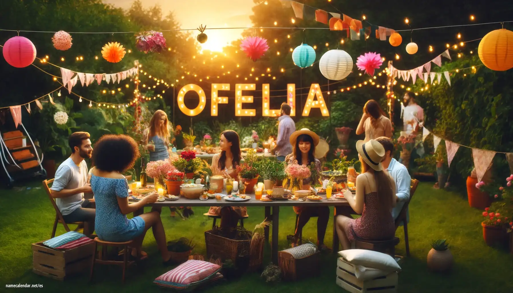 Celebración del onomástico y del nombre - Ofelia