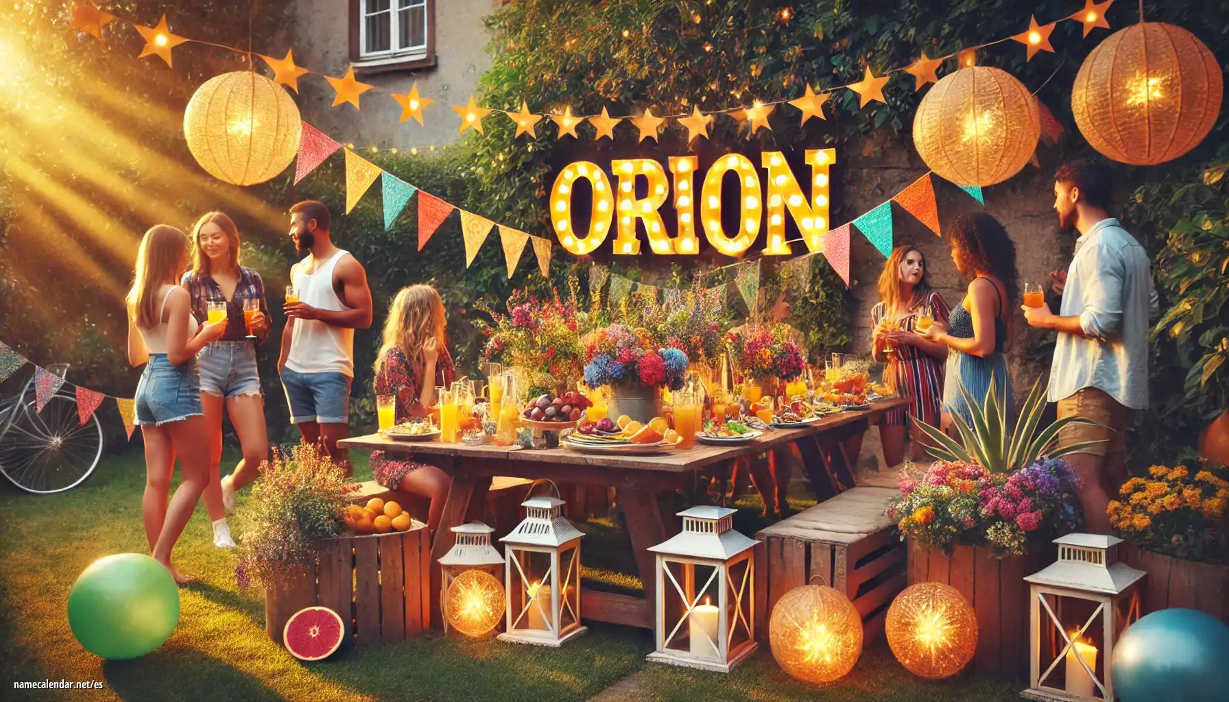 Celebración del onomástico y del nombre - Orion