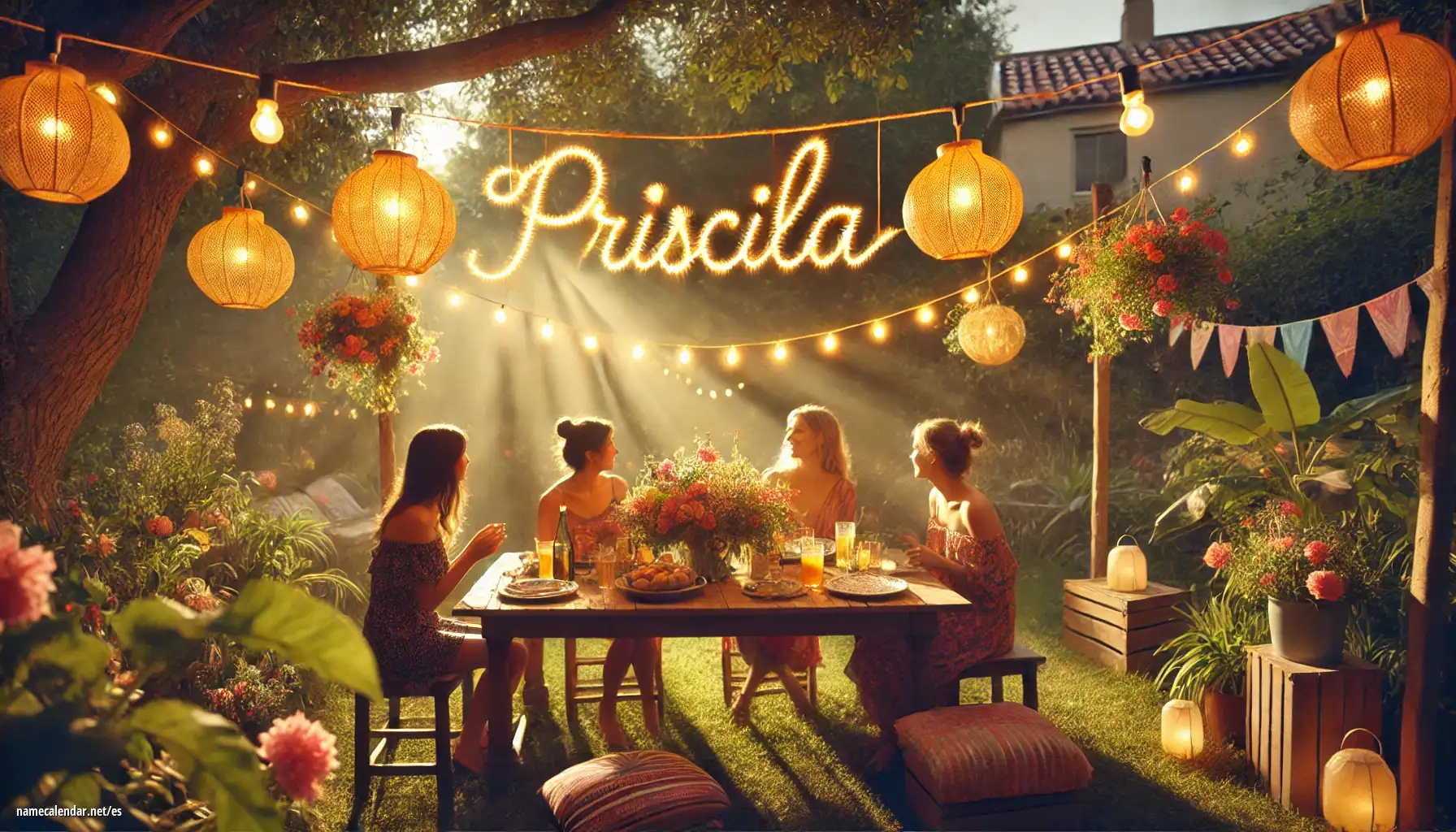 Celebración del onomástico y del nombre - Priscila