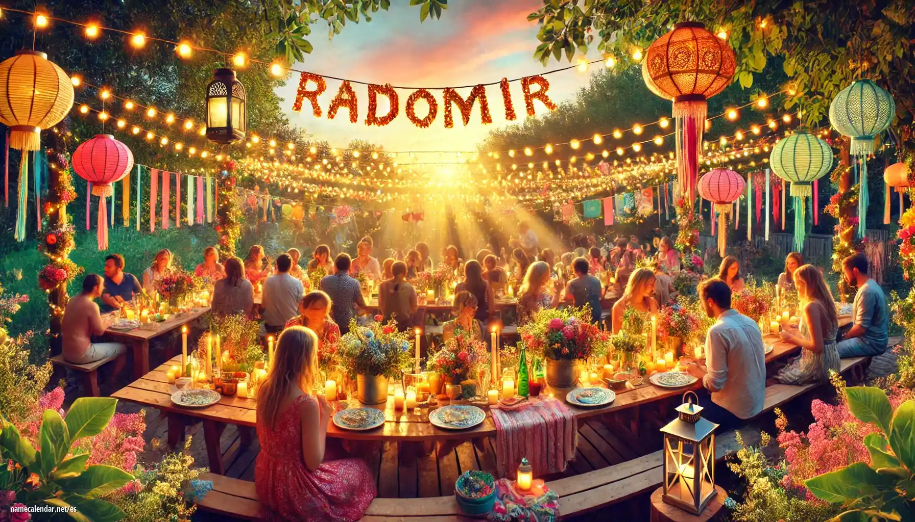 Celebración del onomástico y del nombre - Radomir