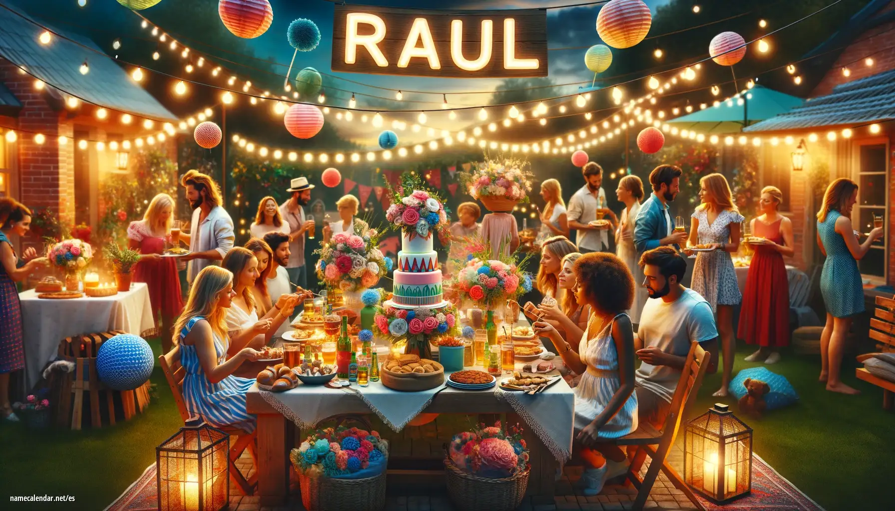 Celebración del onomástico y del nombre - Raul