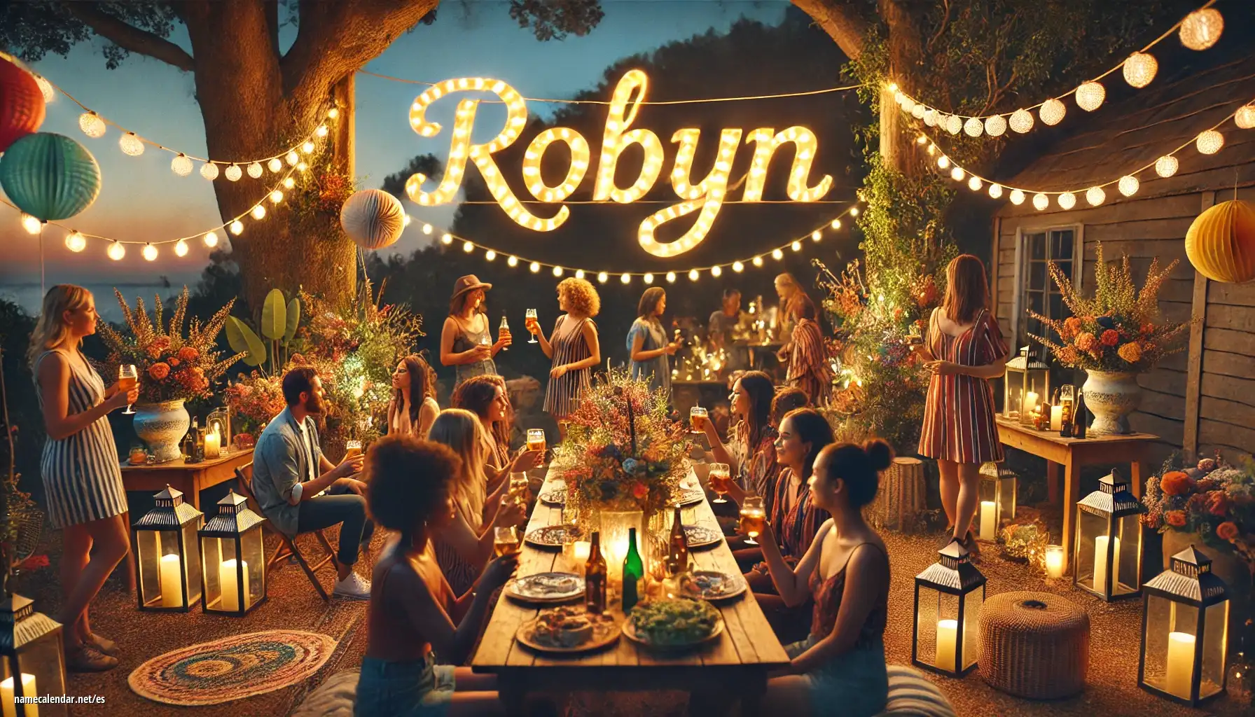 Celebración del onomástico y del nombre - Robyn