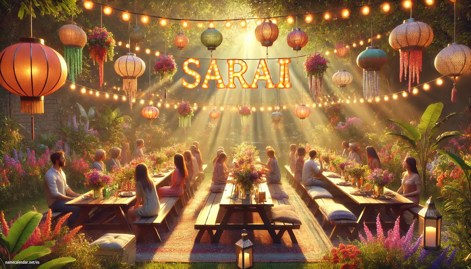 Celebración del onomástico y del nombre - Sarai