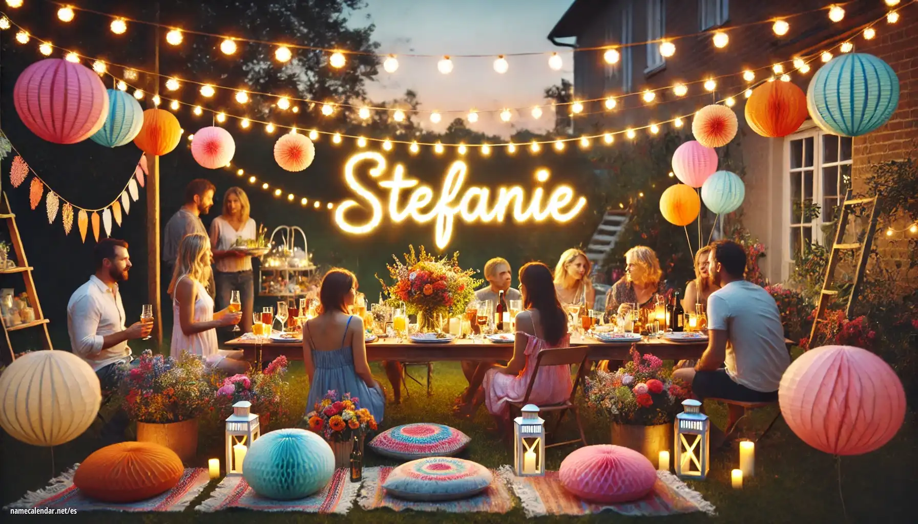 Celebración del onomástico y del nombre - Stefanie