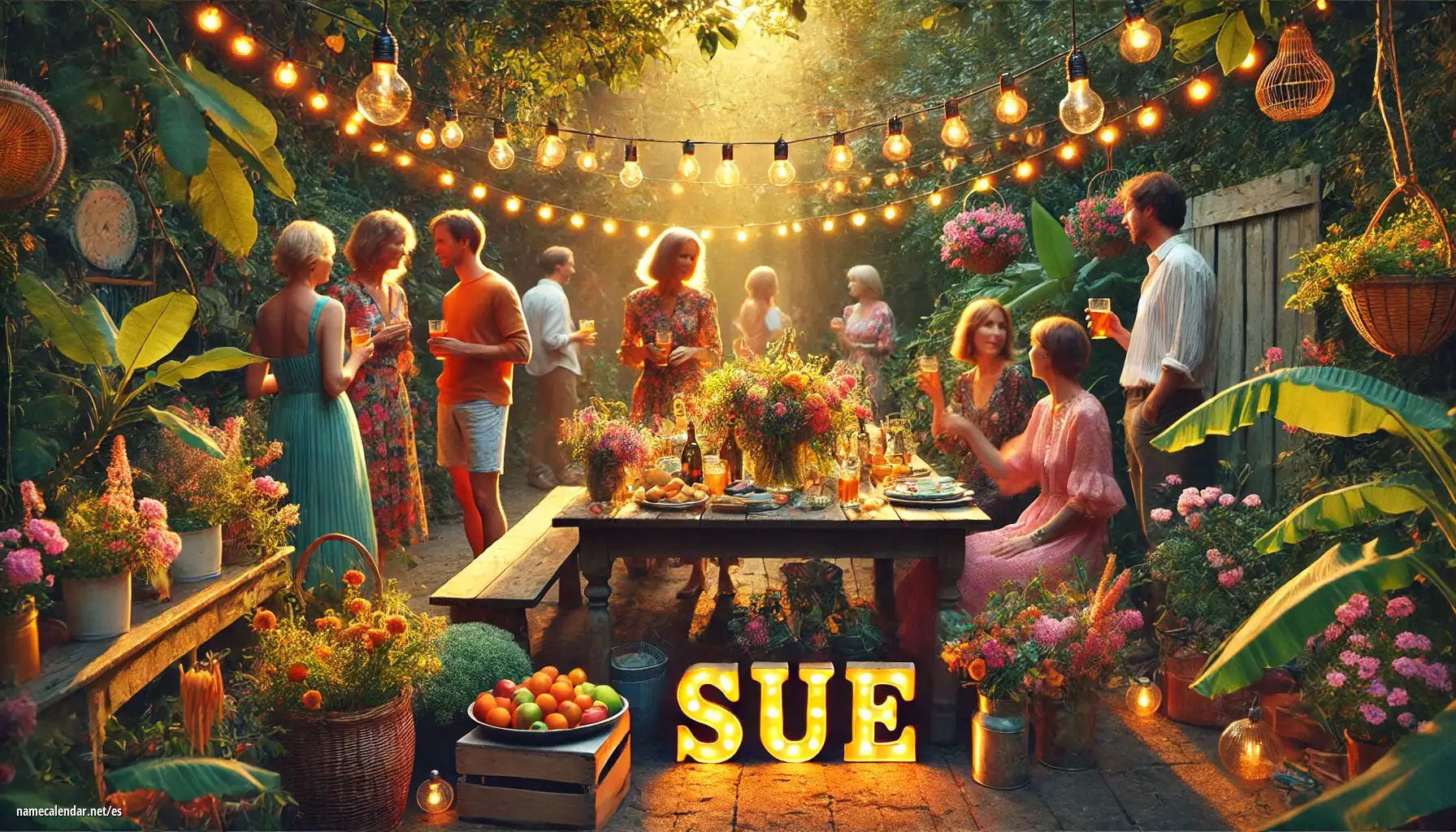 Celebración del onomástico y del nombre - Sue