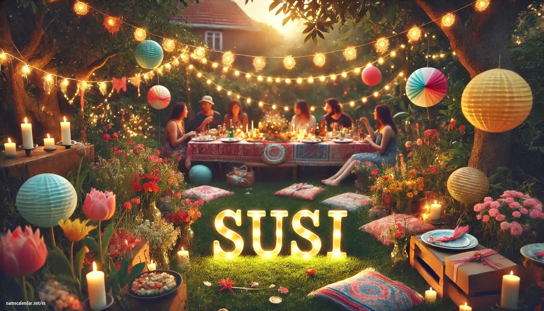 Celebración del onomástico y del nombre - Susi