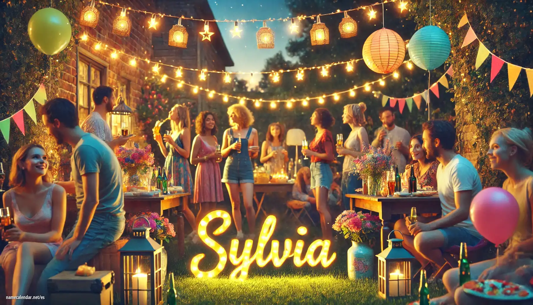 Celebración del onomástico y del nombre - Sylvia