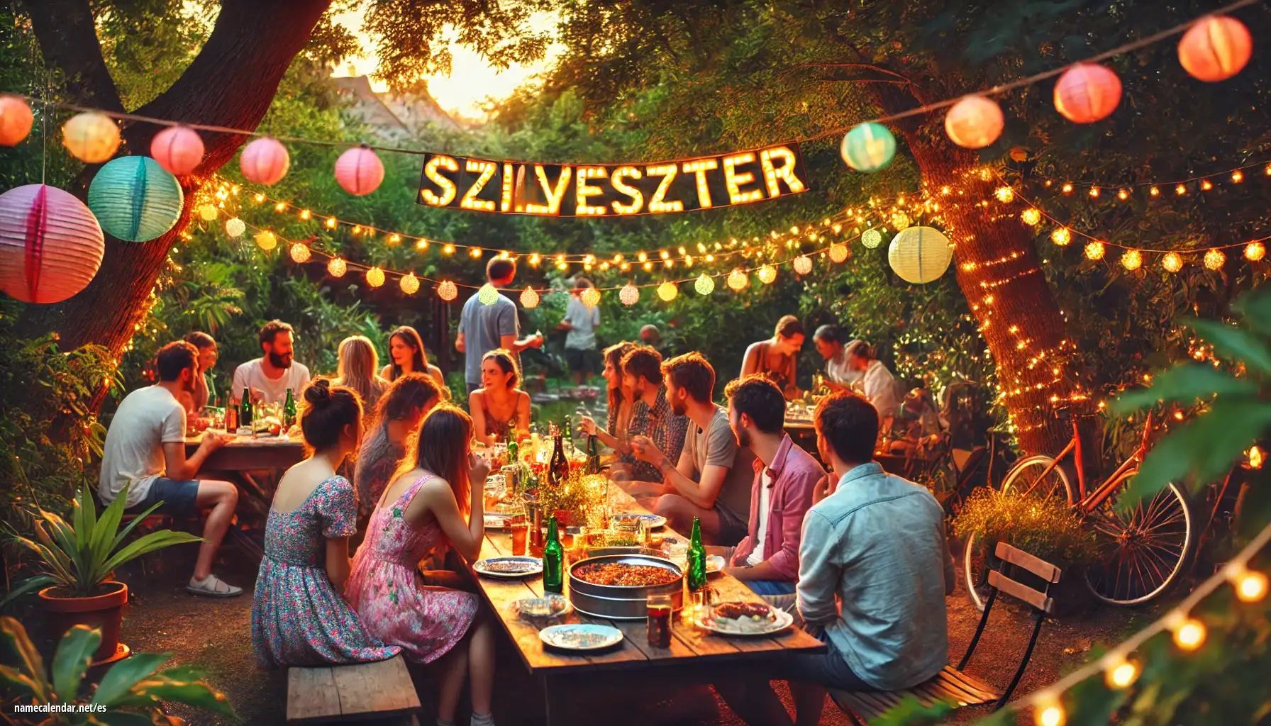Celebración del onomástico y del nombre - Szilveszter
