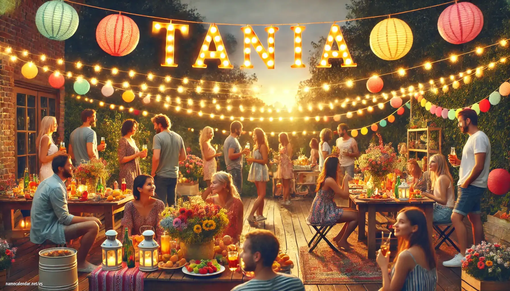 Celebración del onomástico y del nombre - Tania