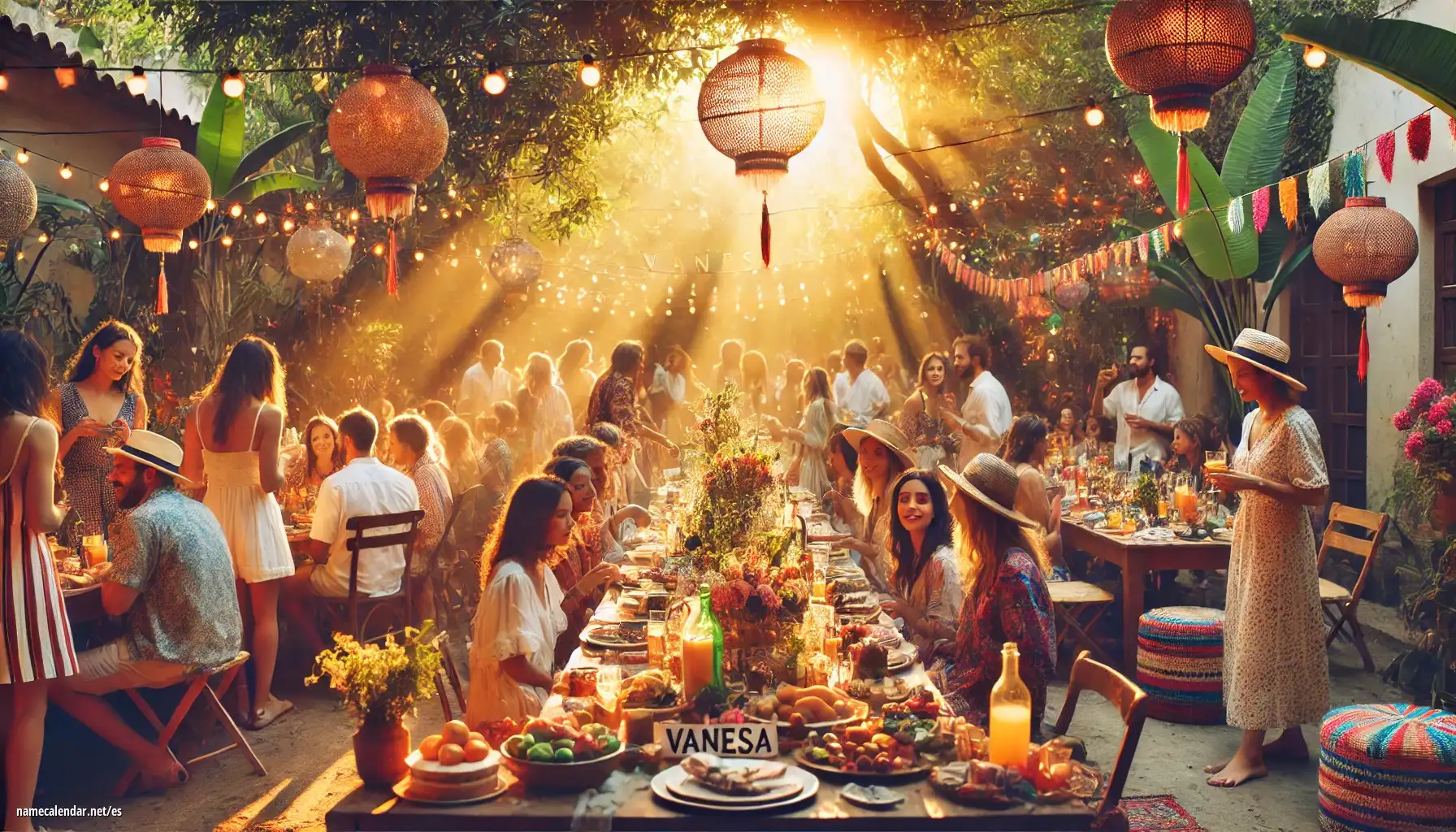 Celebración del onomástico y del nombre - Vanesa