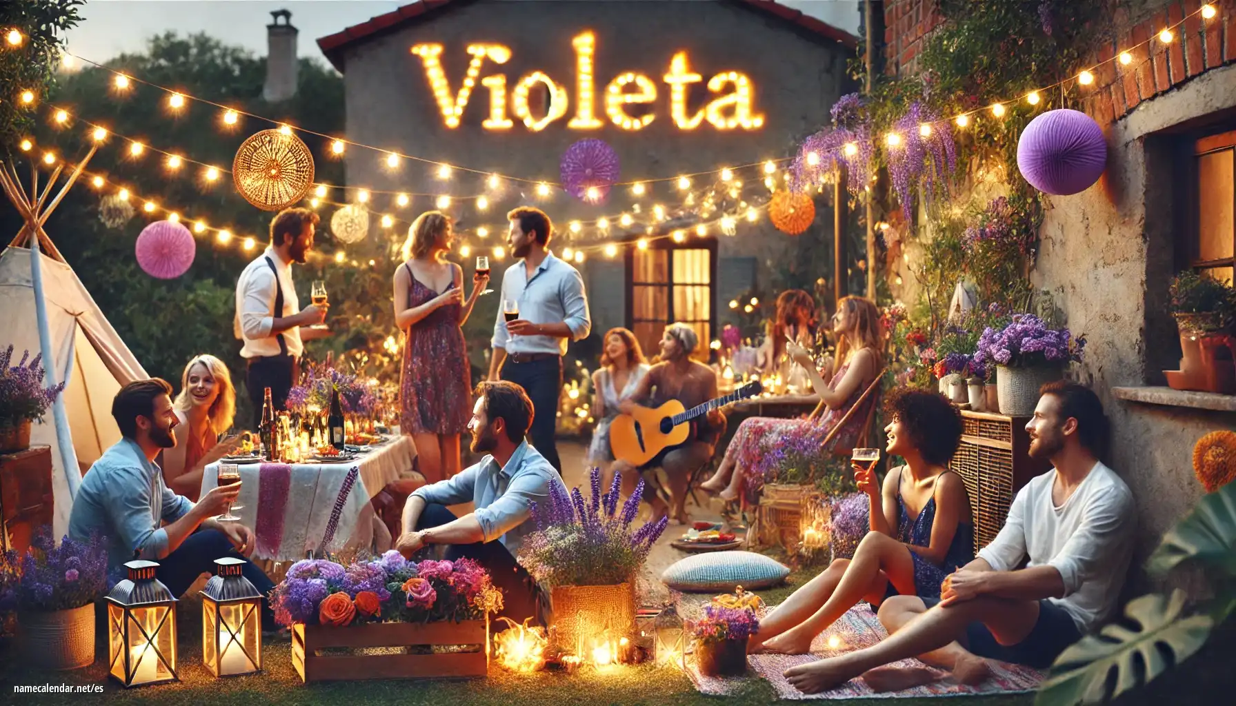 Celebración del onomástico y del nombre - Violeta
