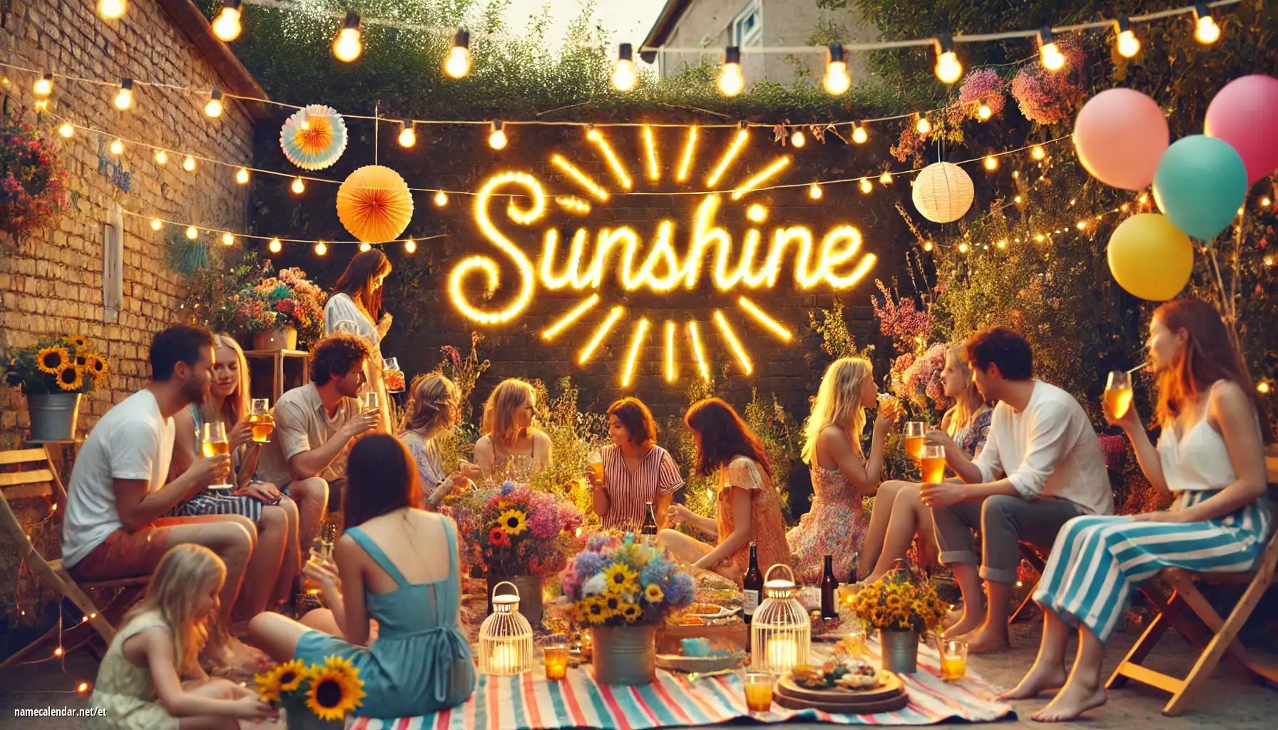 Nimepäeva ja nime tähistamine - Sunshine