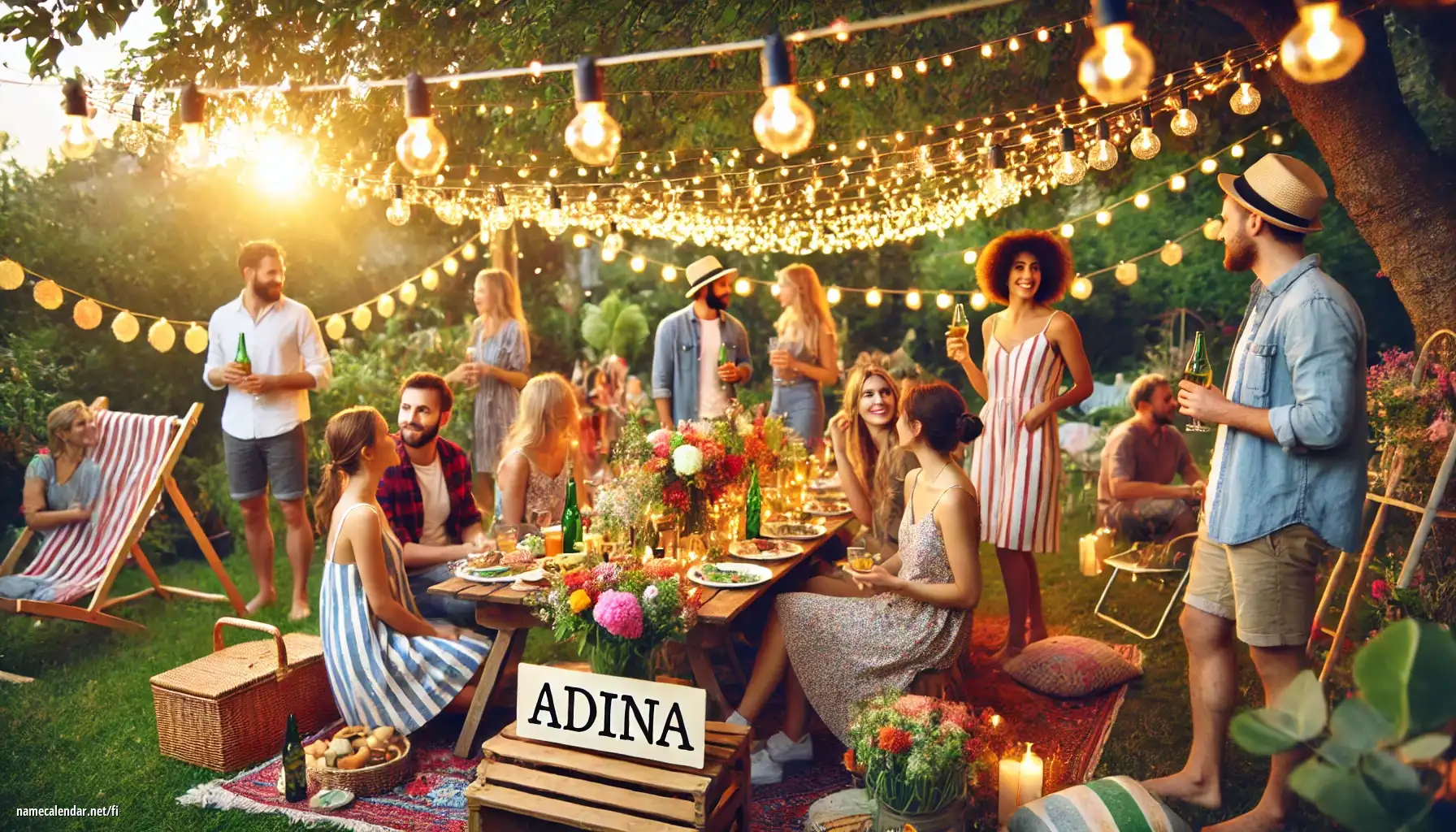 Nimipäivän ja nimen juhliminen - Adina