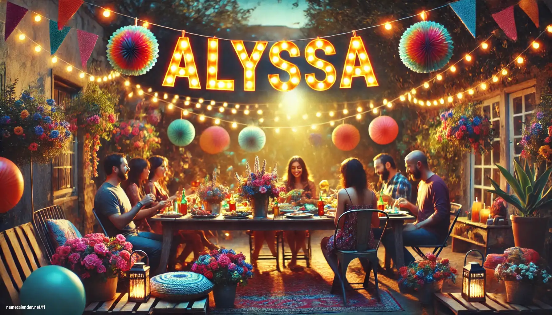 Nimipäivän ja nimen juhliminen - Alyssa