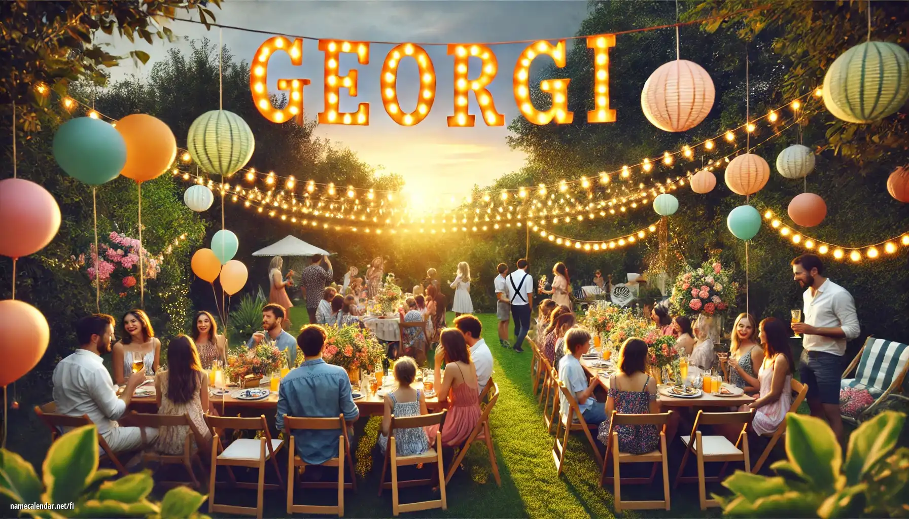 Nimipäivän ja nimen juhliminen - Georgi