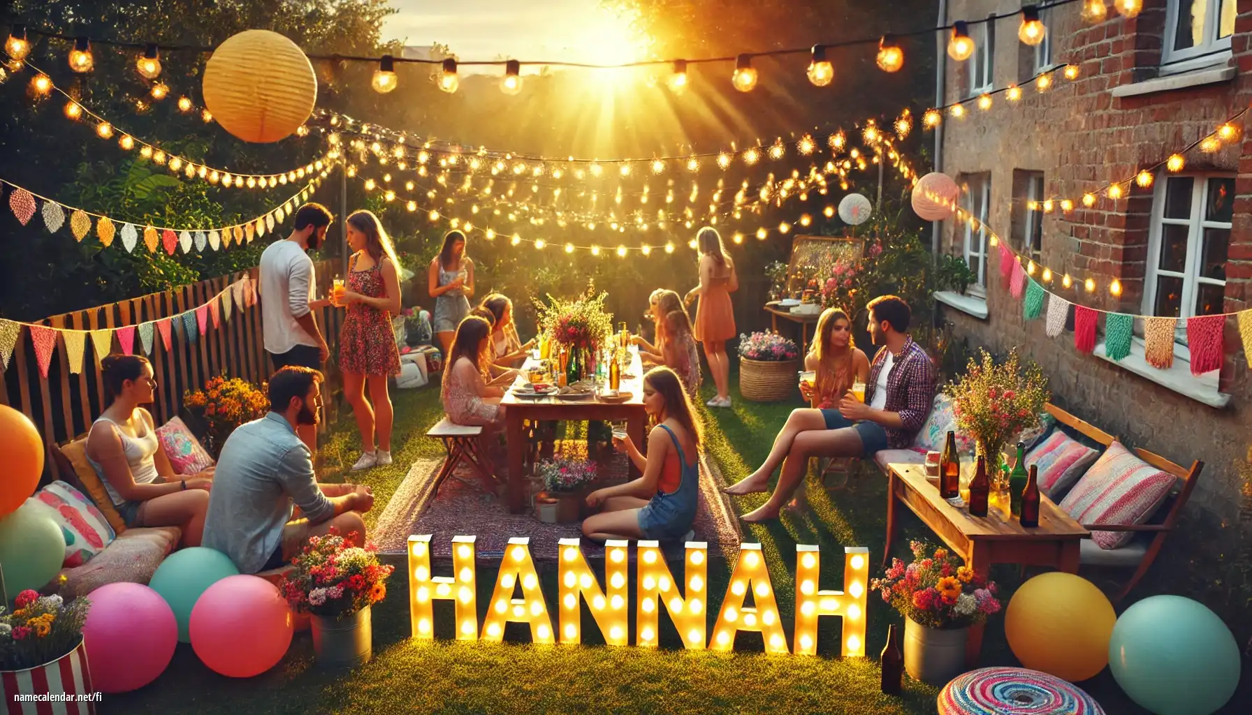 Nimipäivän ja nimen juhliminen - Hannah