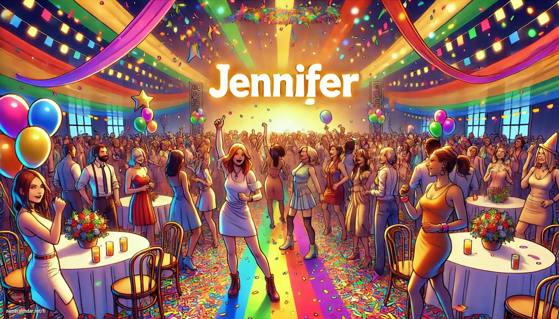 Nimipäivän ja nimen juhliminen - Jennifer