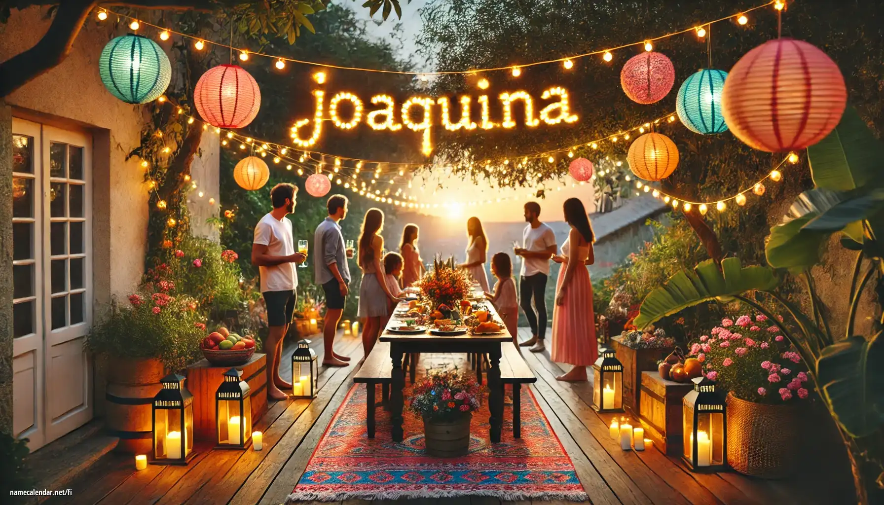 Nimipäivän ja nimen juhliminen - Joaquina