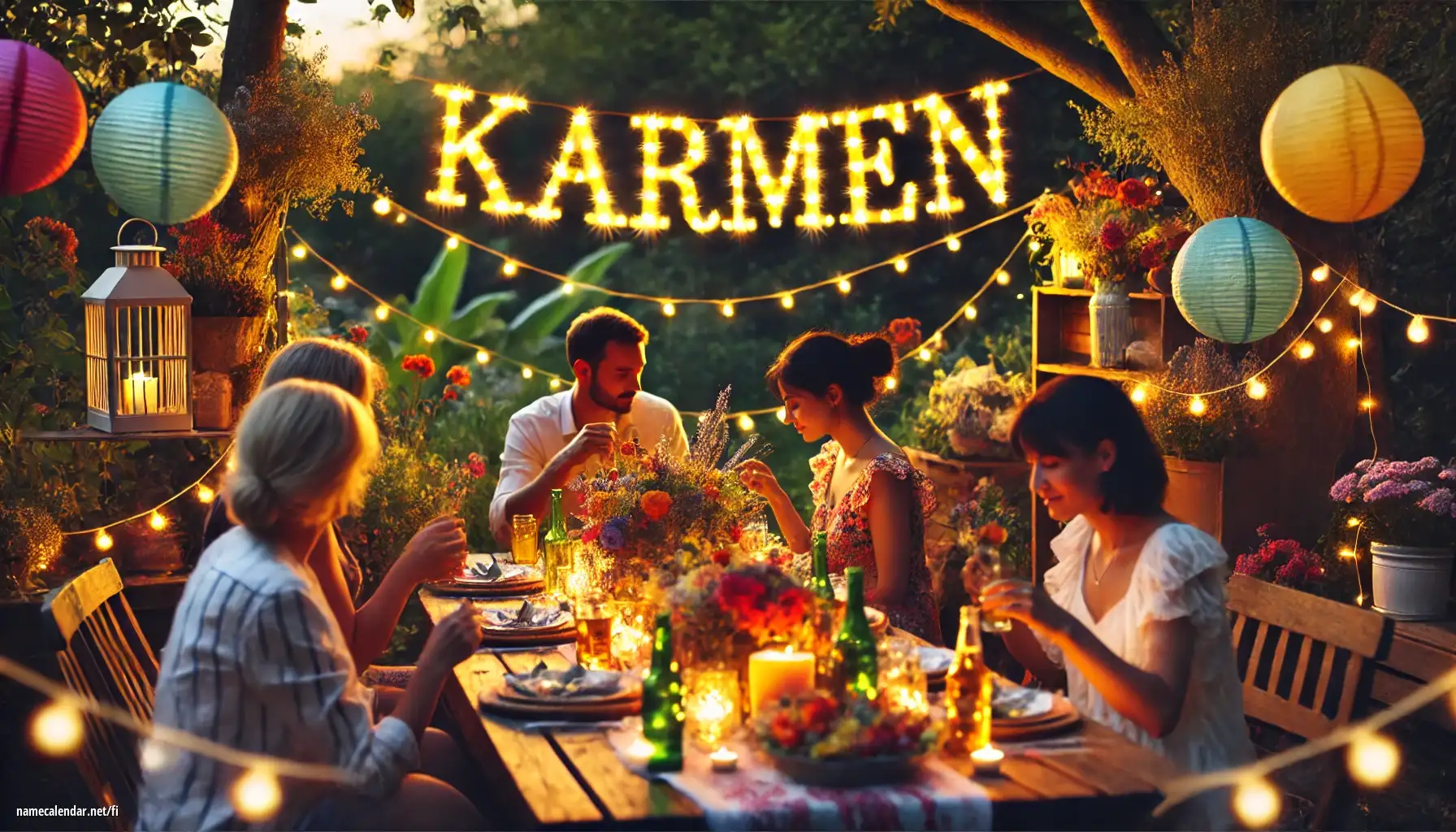 Nimipäivän ja nimen juhliminen - Kármen