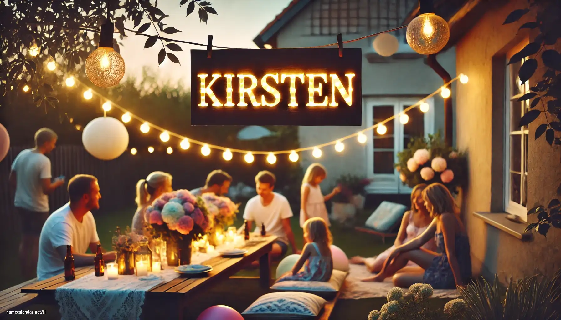 Nimipäivän ja nimen juhliminen - Kirsten