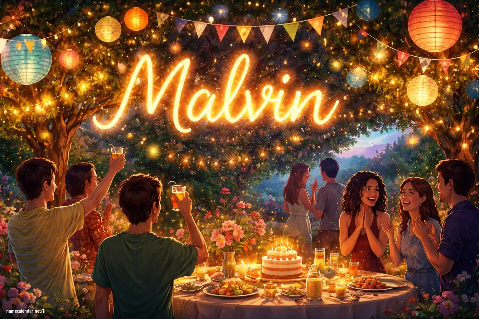 Nimipäivän ja nimen juhliminen - Malvin