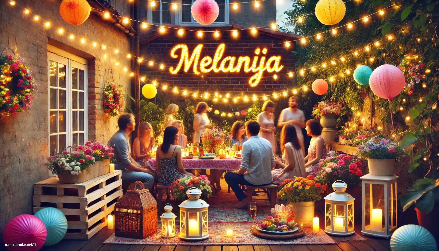 Nimipäivän ja nimen juhliminen - Melanija