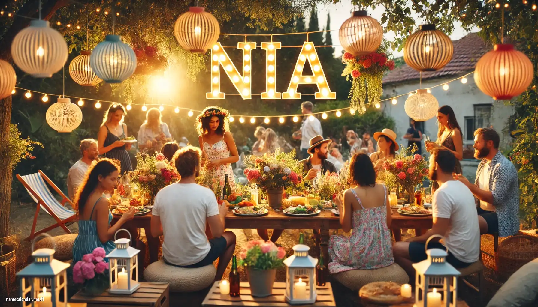 Nimipäivän ja nimen juhliminen - Nia