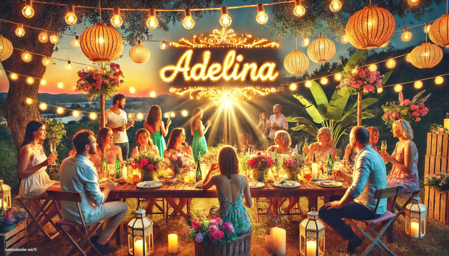Célébration du jour du nom et du nom - Adelina
